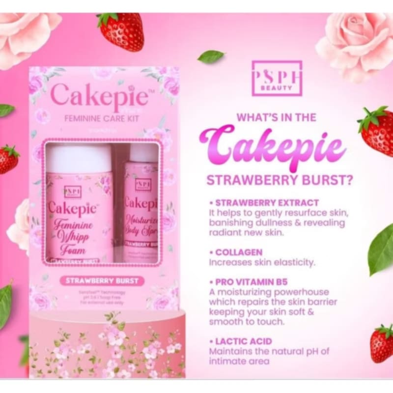 Cake Pie Feminine Care Kit (Strawberry)
