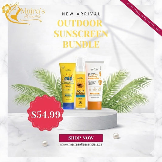 Luxe Organix Outdoor Sunscreen Bundle SPF50+ – Daily UV Protection Set