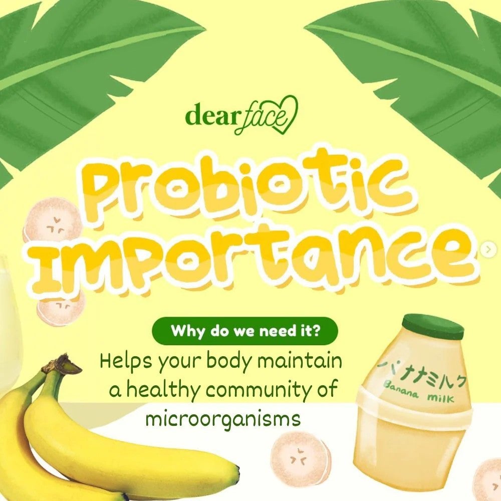 DEAR FACE Beauty Milk Premium Japanese Banana Probiotic + Collagen Drink 180g