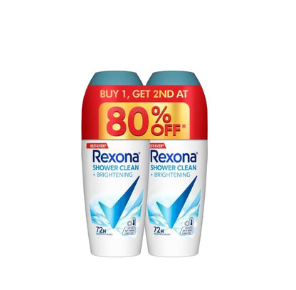 REXONA Shower Clean Roll on 45ml Pack