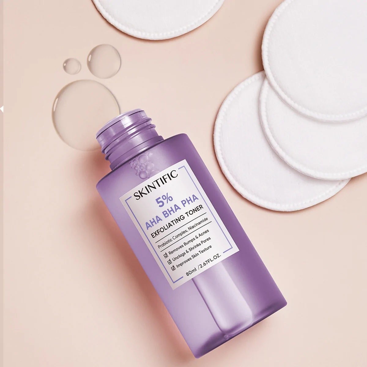 Skintific 5% AHA BHA PHA Exfoliating Toner 80ml