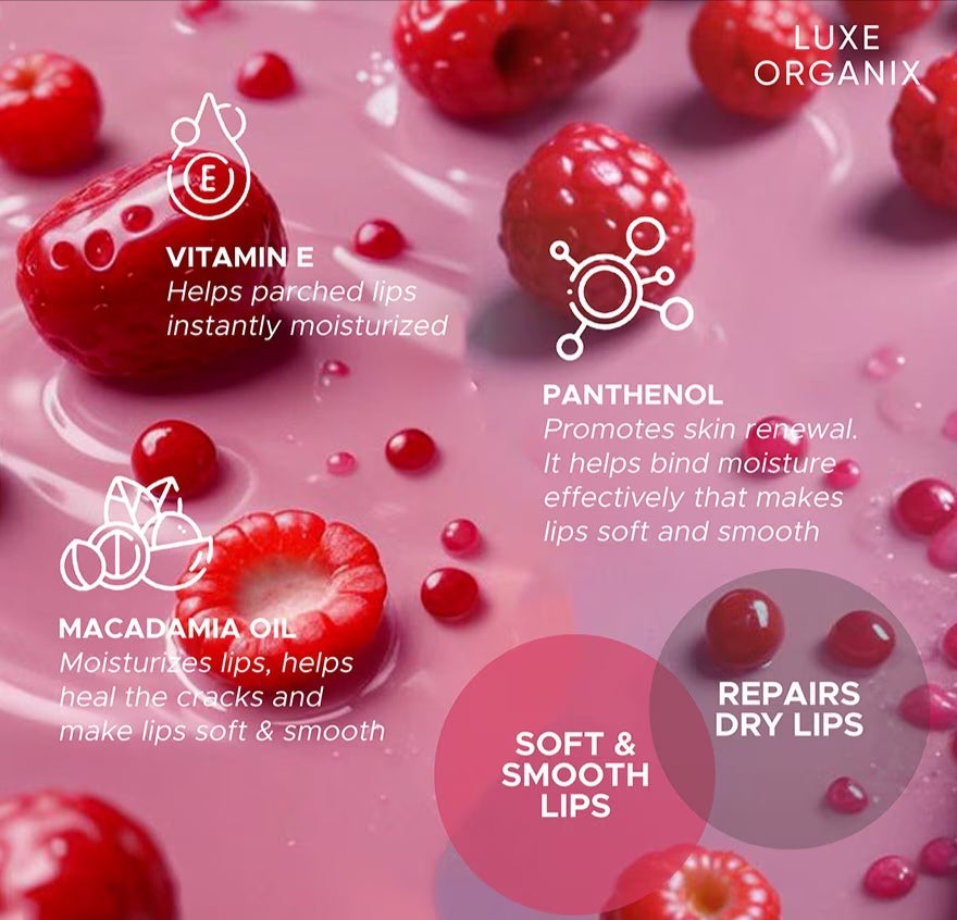 Luxe Organix Panthenol Therapy 24H Lip Serum Tinted Lip Essence 10G