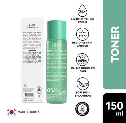 Luxe Organix Cica Rescue Gentle Brightening Toner 150ml