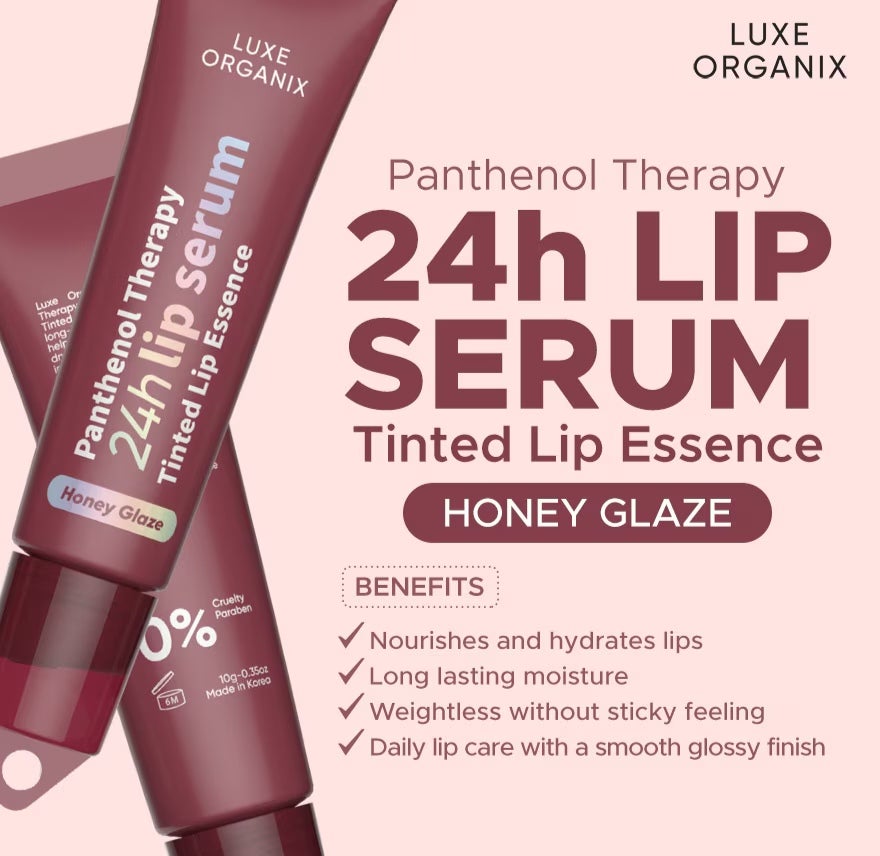 Luxe Organix Panthenol Therapy 24H Lip Serum Tinted Lip Essence 10G