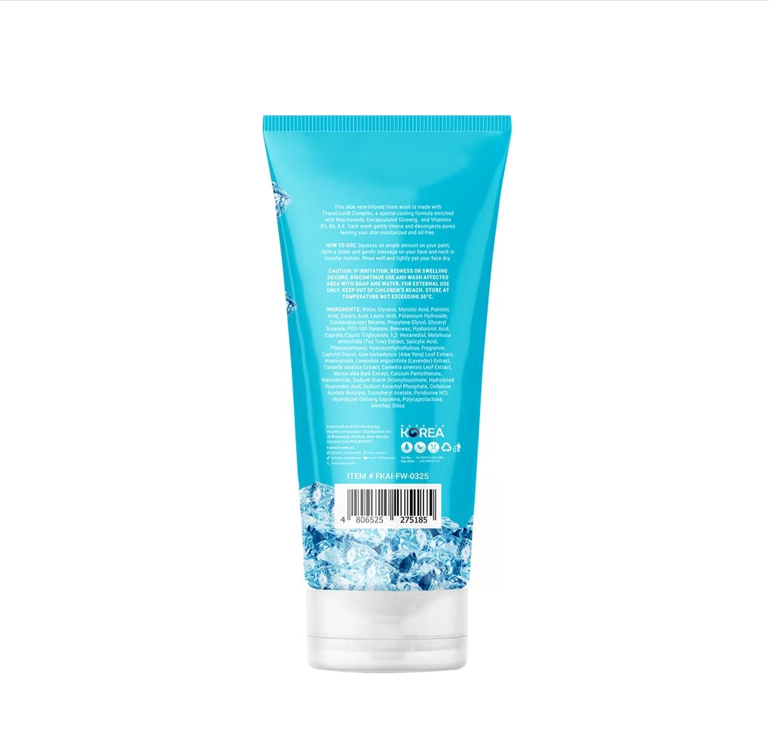 FRESH Skinlab K-Aloe Ice 3 in 1 Niacinamide Dark Spot Foam Wash 100ml