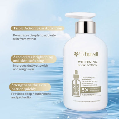 Shawill Whitening Body Lotion 5x Lactic Acid (AHA) Day Use - 500ml