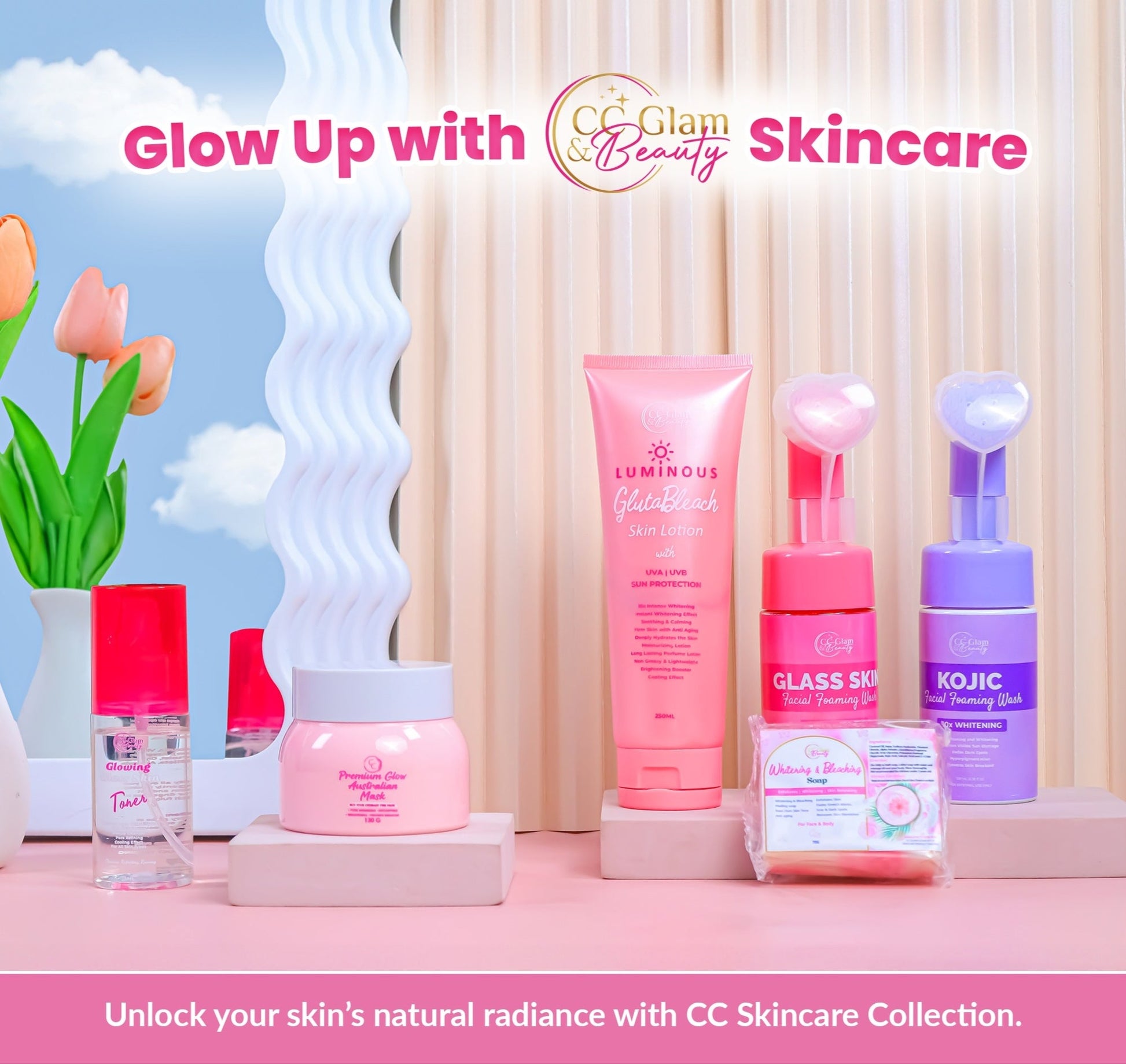 CC Glam & Beauty Glass Skin Foam Wash 100ml