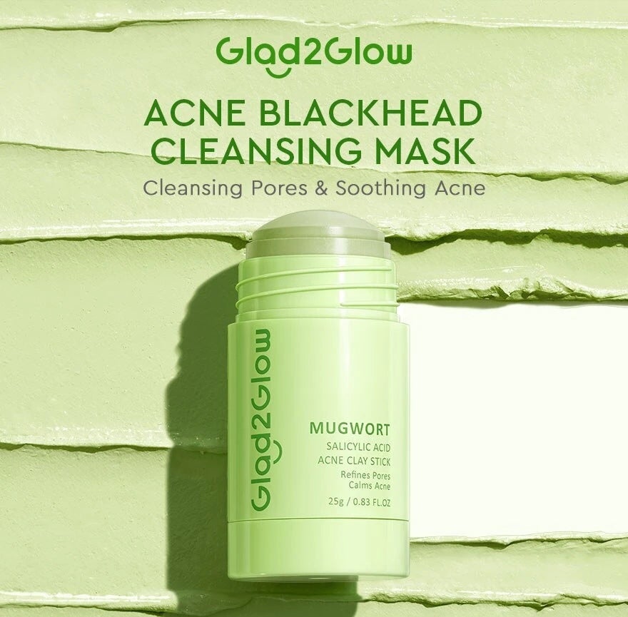 Glad2Glow Mugwort Salicylic Acid Acne Clay Stick 25g