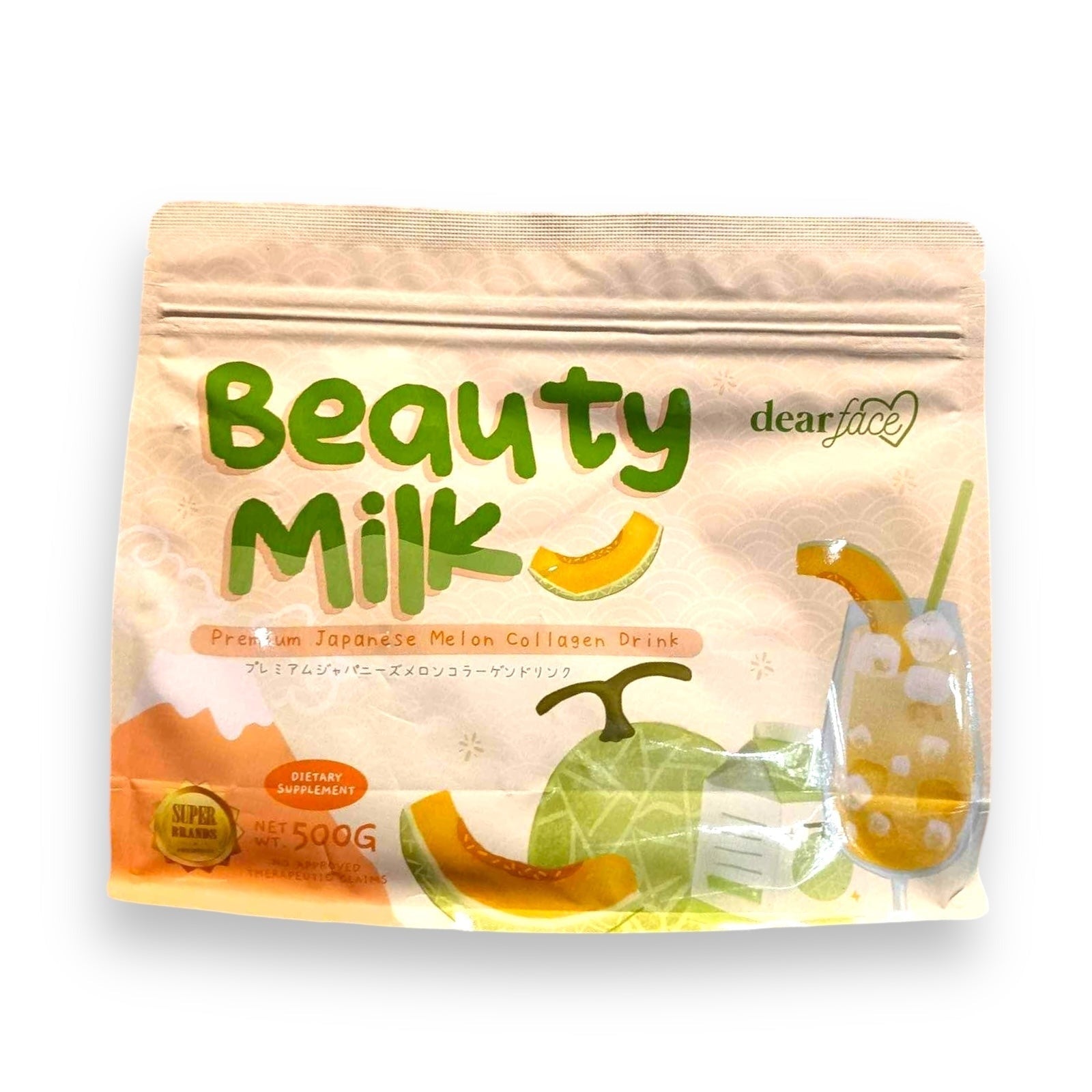DEAR FACE Beauty Milk - Premium Japanese Melon Collagen Drink (Half Kilo)