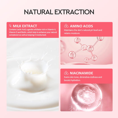 Glad2Glow Milk Amino Acids Brightening Cleanser