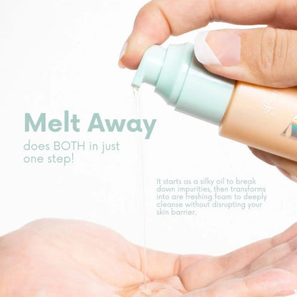 BAREFACED Melt Away 2 in 1 Hydrabright Oil To Foam Gentle Cleanser 100ml