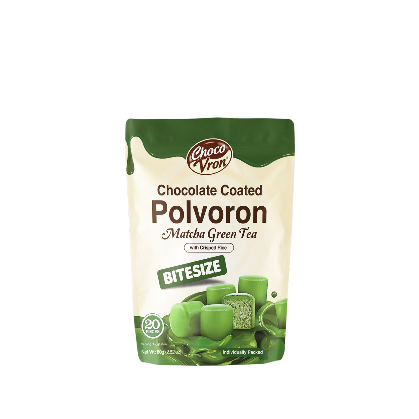 ChocoVron Bitesize Match Green Tea 80g
