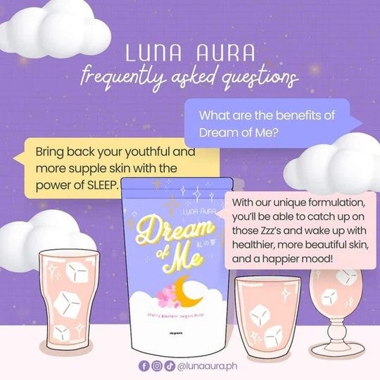 Luna Aura Dream of Me Cherry Blossom Yogurt Drink