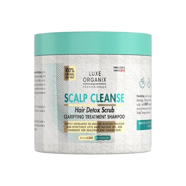 Luxe Organix Scalp Cleanse Hair Detox Scrub Clarifying Treatment Shampoo 220g