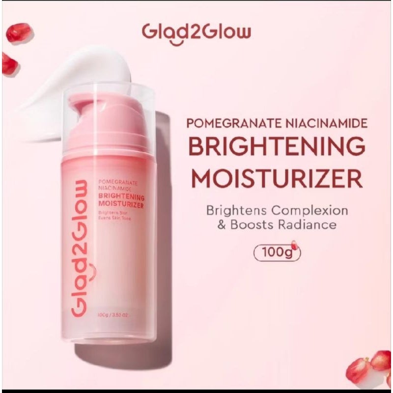 Glad2Glow Pomegranate Niacinamide Brightening Moisturizer 100ml
