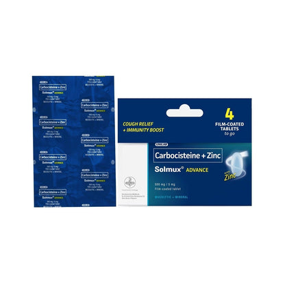 Solmux Advance Carbocisteine + Zinc 4s