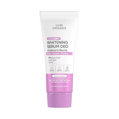 Luxe Organix Active Dry Whitening Serum Deodorant Underarm Revive 50g