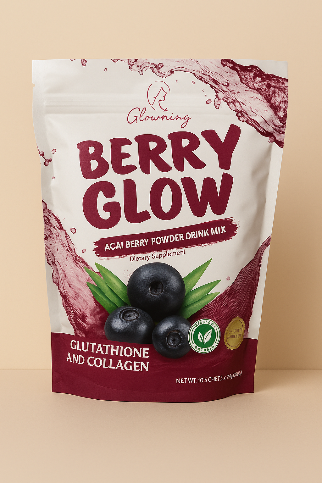 Glowming Health & Beauty Drink - Berry Glow