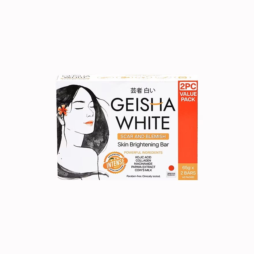 Geisha White Soap Scar and Blemish (Intense) 2pc Pack