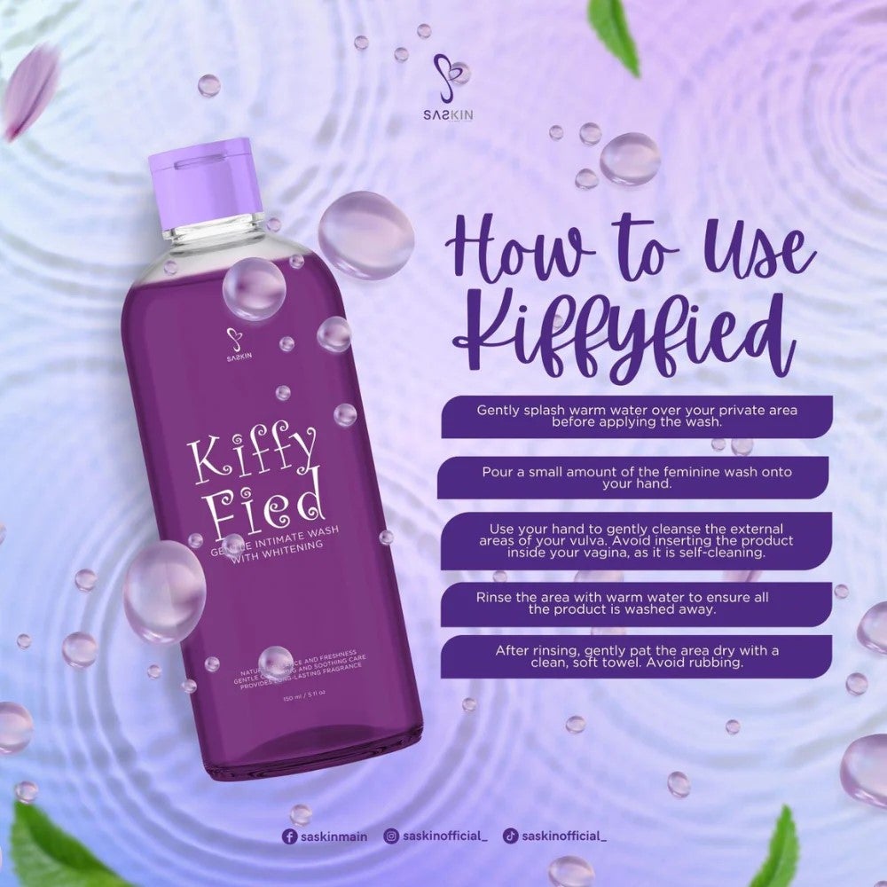 Kiffy Fied by Saskin Gentle Intimate Wash 150ml