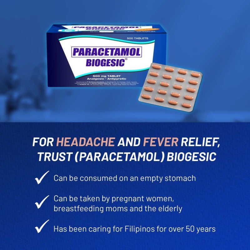 Biogesic 500mg (20 tablets)