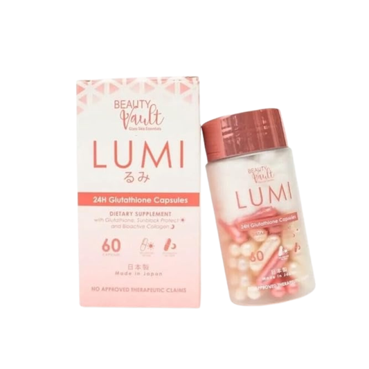 Beauty Vault LUMI 24H Glutathione Capsules 60 Capsules