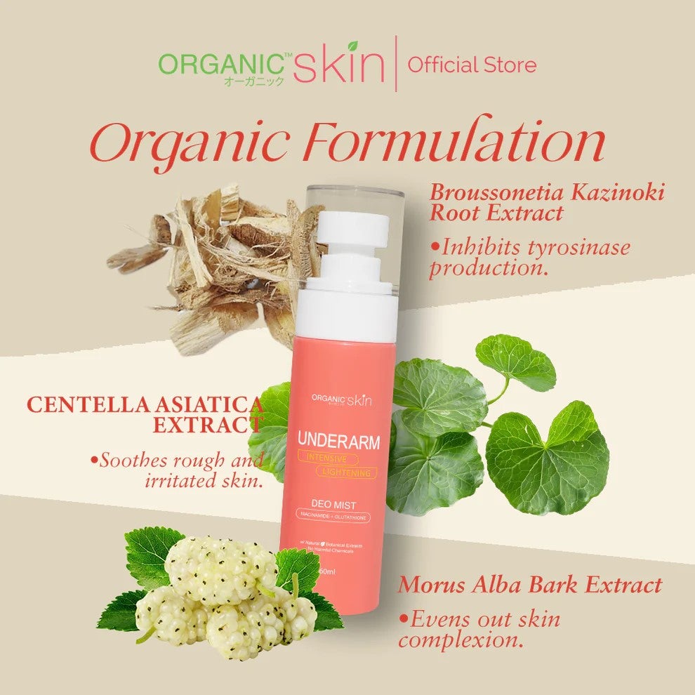 Organic Skin Intensive Underarm Whitening Deo Mist