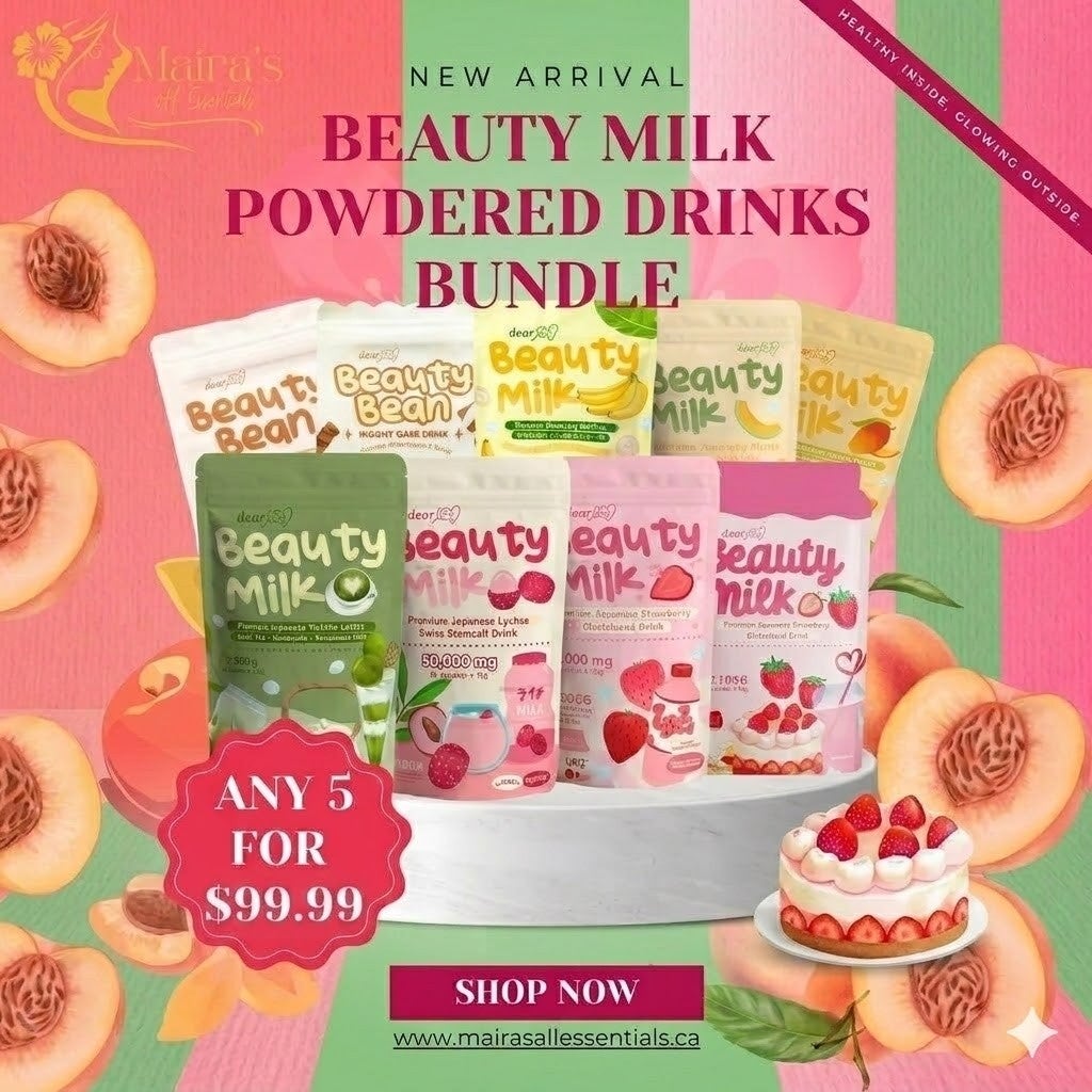 Beauty Milk Powdered Drinks Bundle – Choose Any 5 Flavors