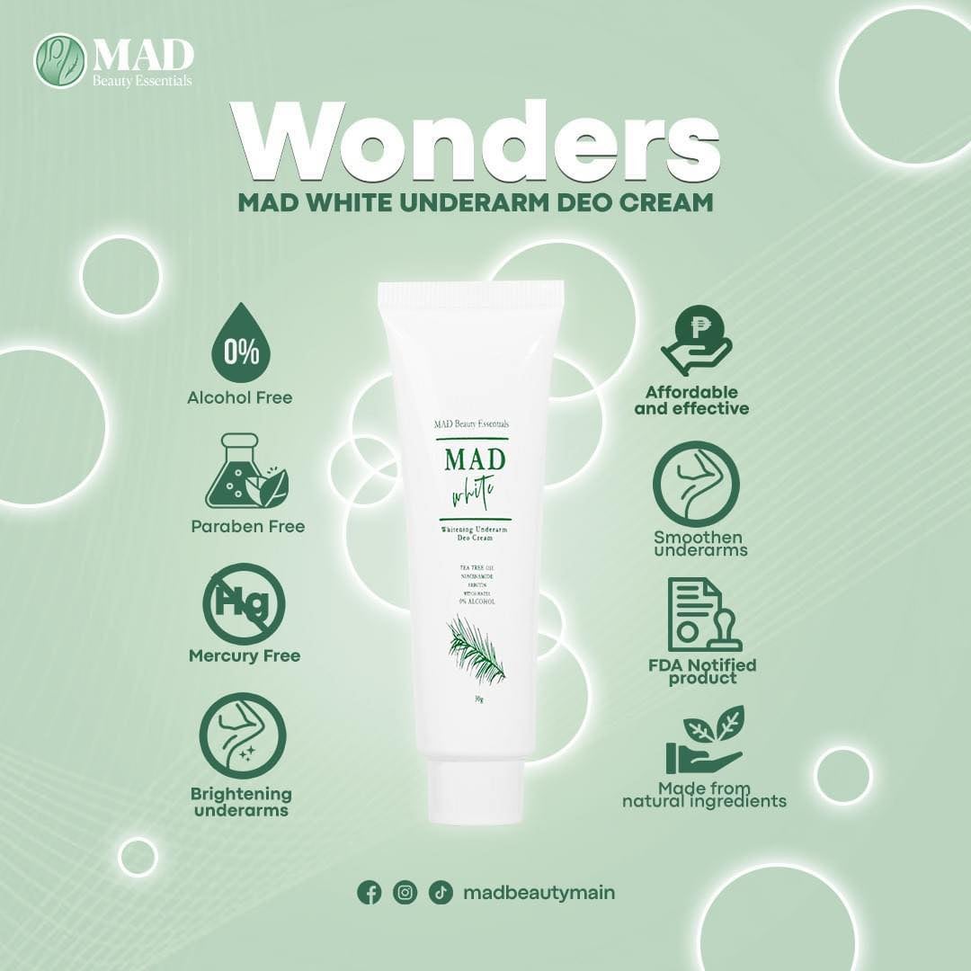 Mad White Underarm Deo Cream 30g