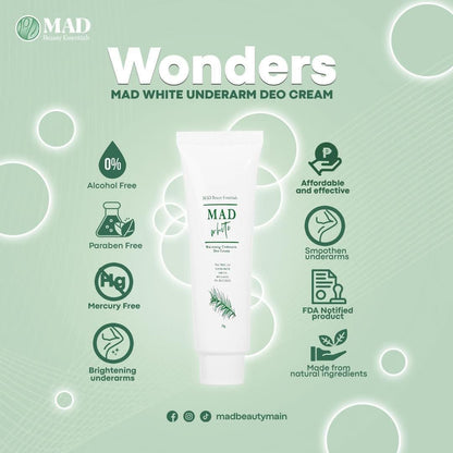 Mad White Underarm Deo Cream 30g