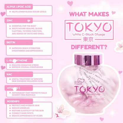 Aishi Premium Tokyo White C-Block Dfyage - 60 Capsules
