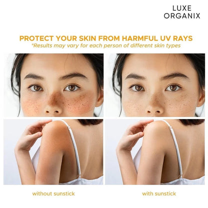 LUXE ORGANIX Zero Shine Invisible Screen Daily Sun Stick SPF 50 17g