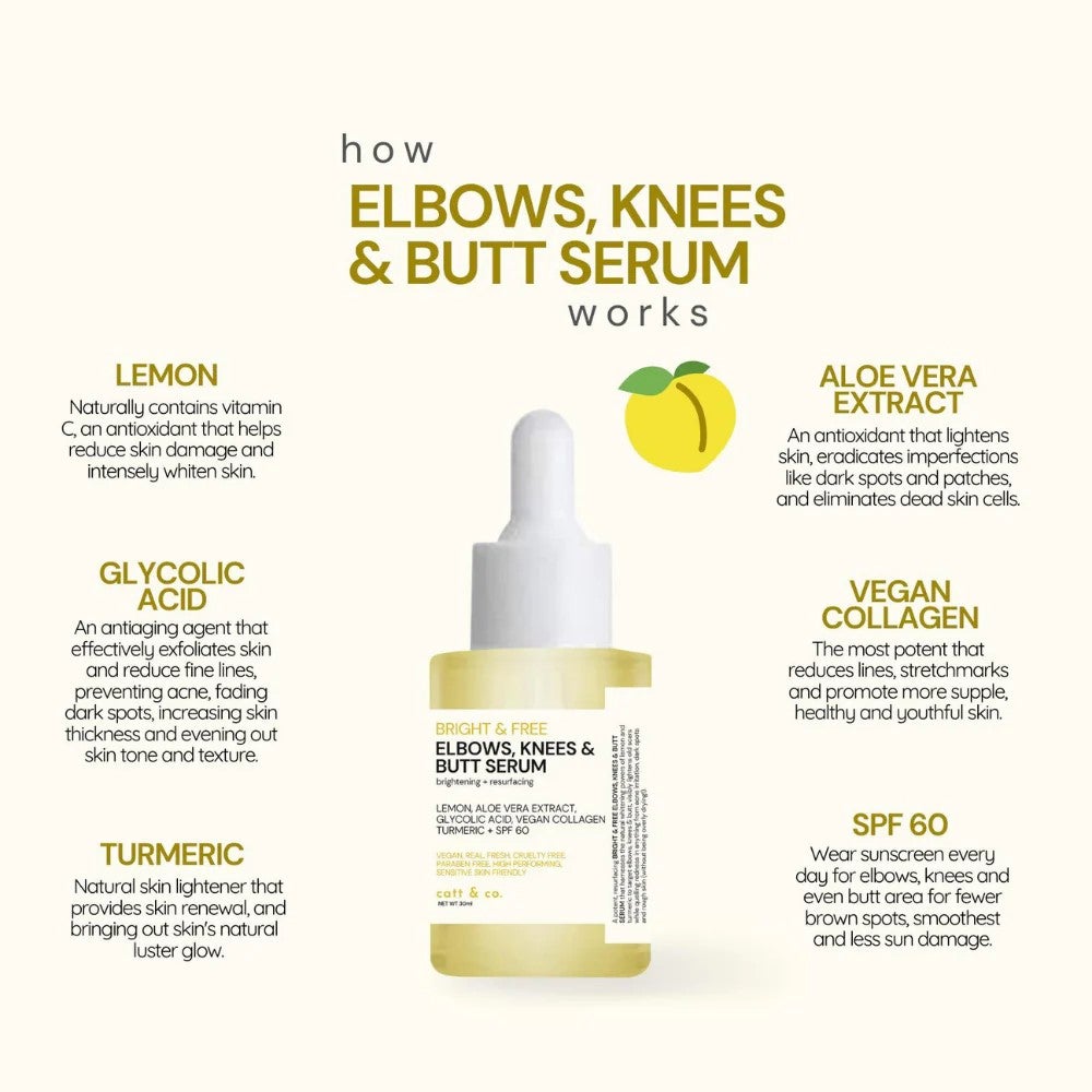 Catt & Co Elbows, Knees and Butt Serum 30ml
