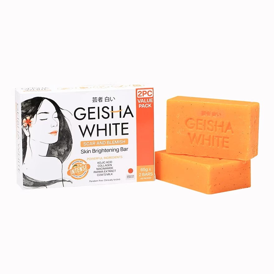 Geisha White Soap Scar and Blemish (Intense) 2pc Pack