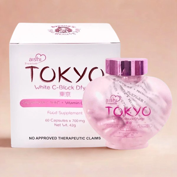 Aishi Premium Tokyo White C-Block Dfyage - 60 Capsules