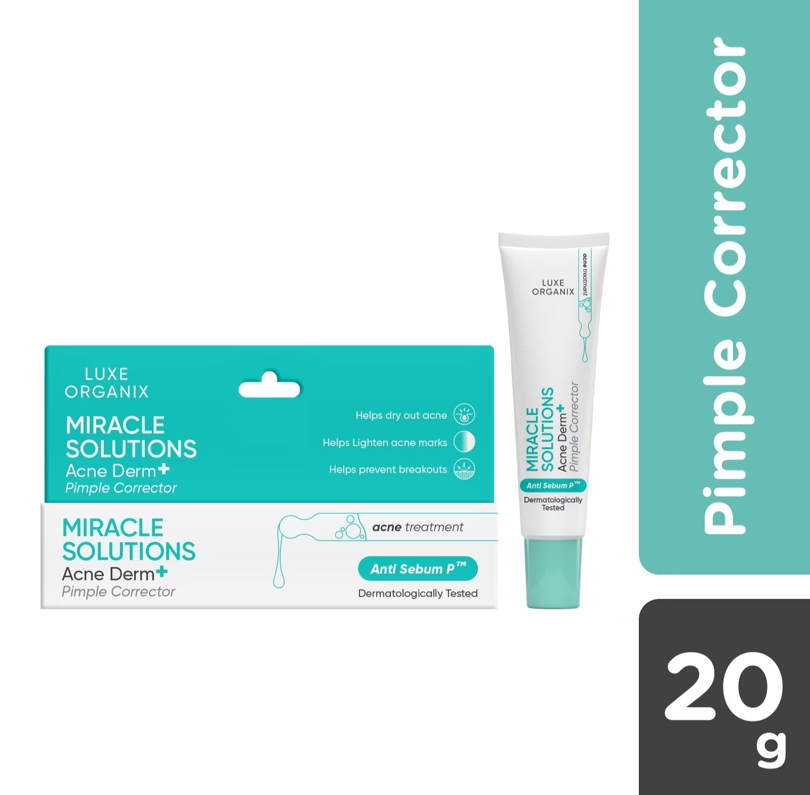 Luxe Organix Miracle Solutions AHA/BHA Spot Corrector Light 10ml
