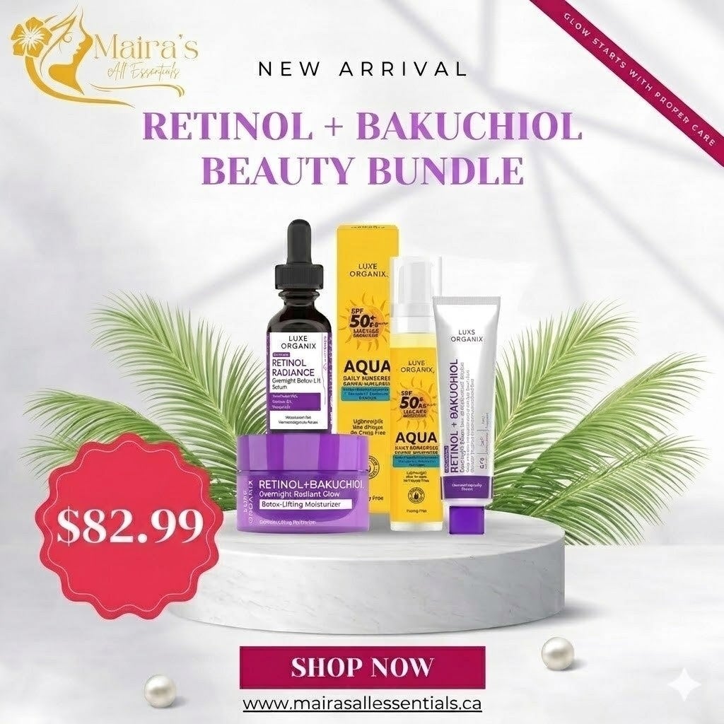 Luxe Organix Retinol + Bakuchiol Beauty Bundle