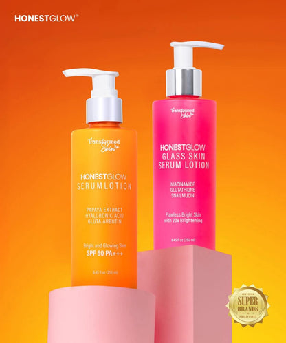 Honest Glow Serum Lotion Bright & Glowing Skin SPF 50 PA+++ 250ml