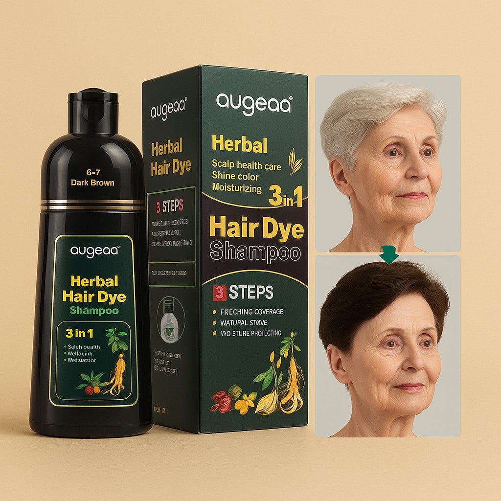Augeas Hair Dye Shampoo (Dark Brown) 500ml
