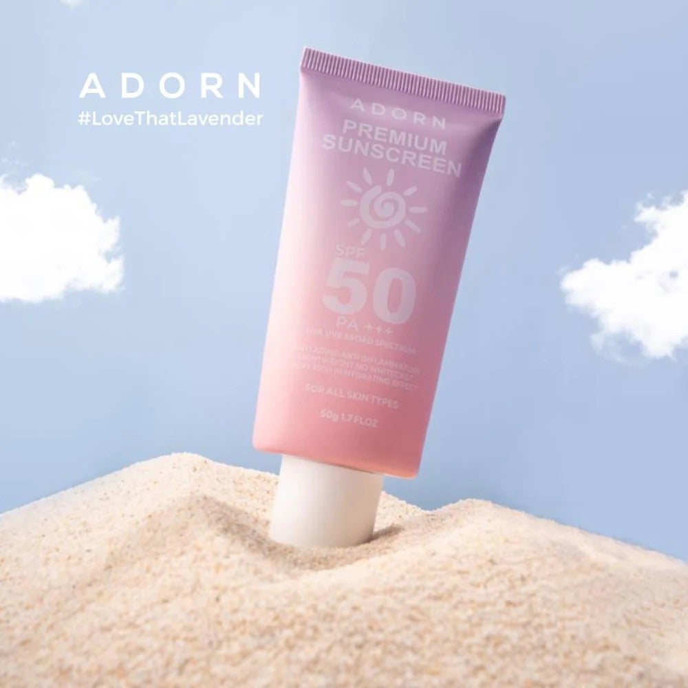 Adorn Premium Sunscreen SPF 50 PA+++ 50g