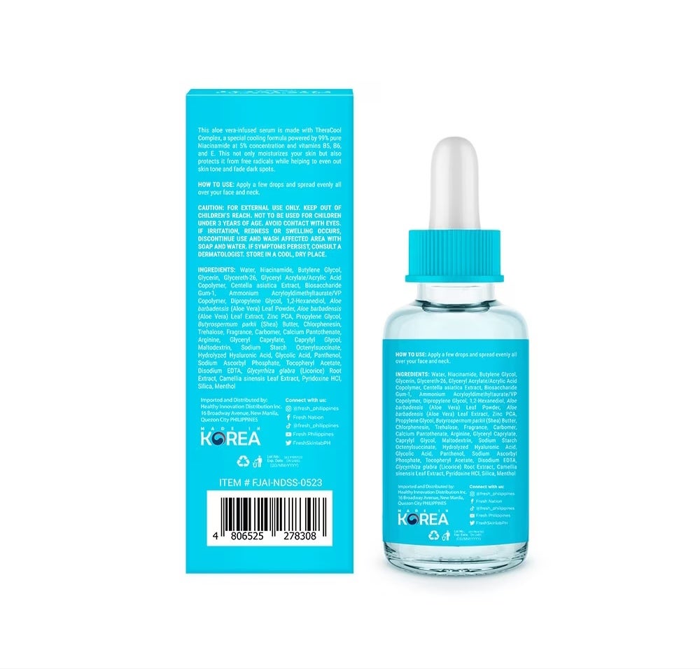 FRESH Skinlab Jeju Aloe Ice 3 in 1 Niacinamide Dark Spot Serum 30ml