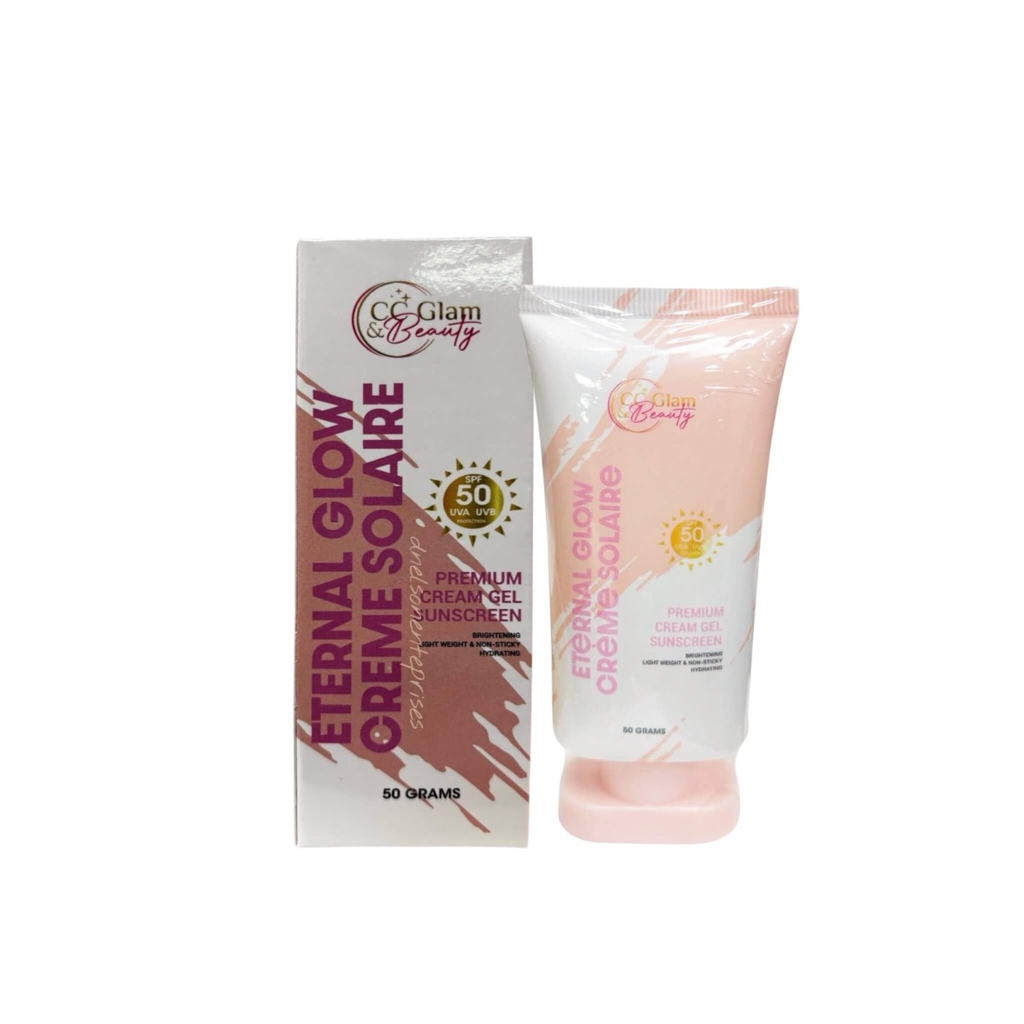 CC Glam & Beauty Eternal Glow Creme Solaire Premium Cream Gel Sunscreen 50g