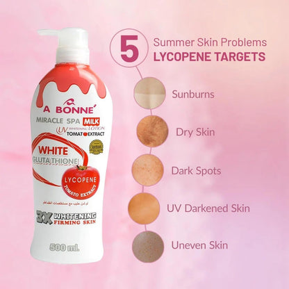 A Bonne' Miracle Spa Milk UV Whitening Lotion with Tomato Extract 500ml