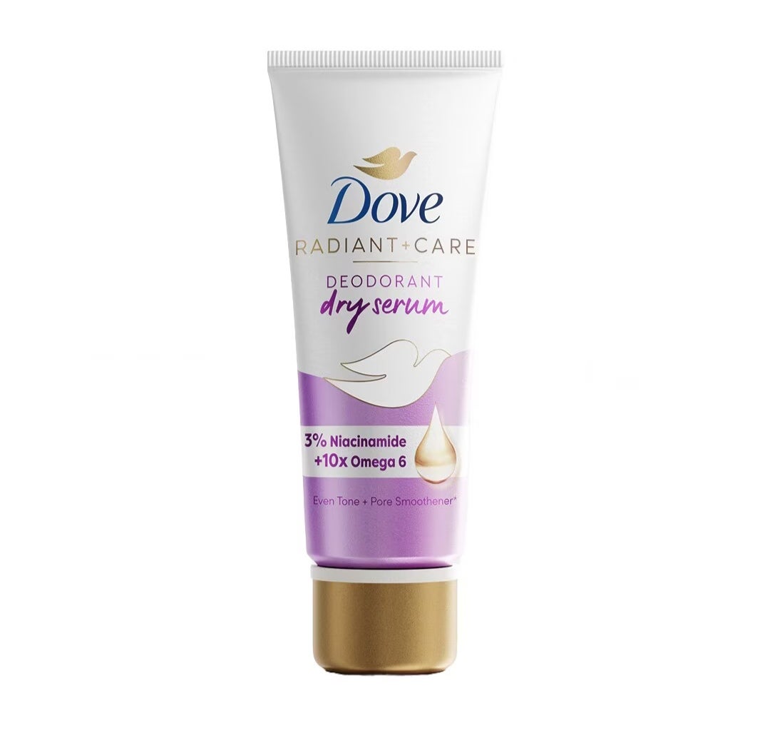 Dove Radiant + Care Deodorant Dry Serum 3% Niacinamide 10x Omega 6 Pore Smoothener 40ml