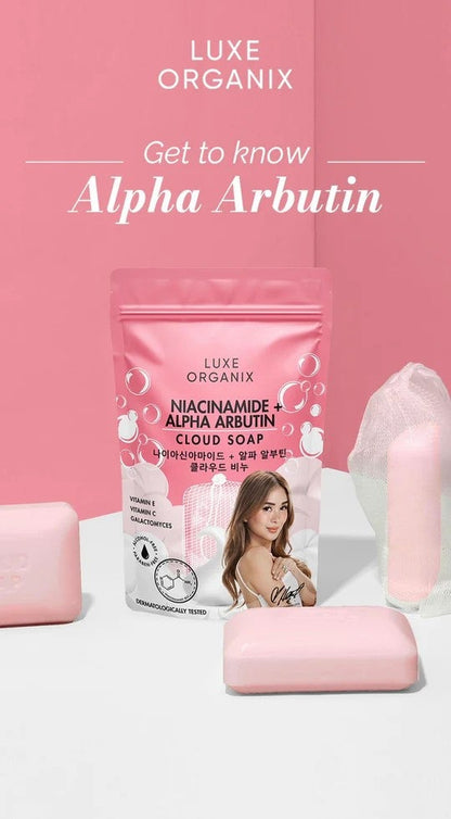 Luxe Organix Niacinamide + Alpha Arbutin Cloud Soap 180G