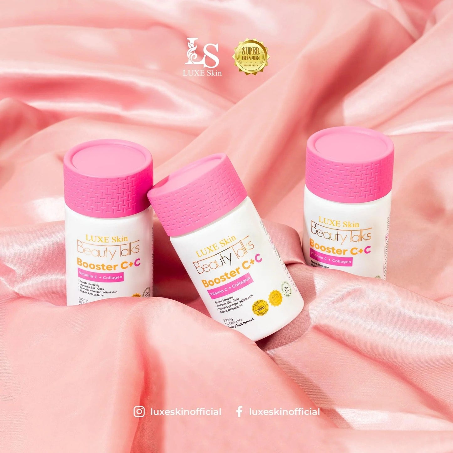 Luxe Skin Beauty Talks Booster C + Vitamin C + Collagen 60 Capsules
