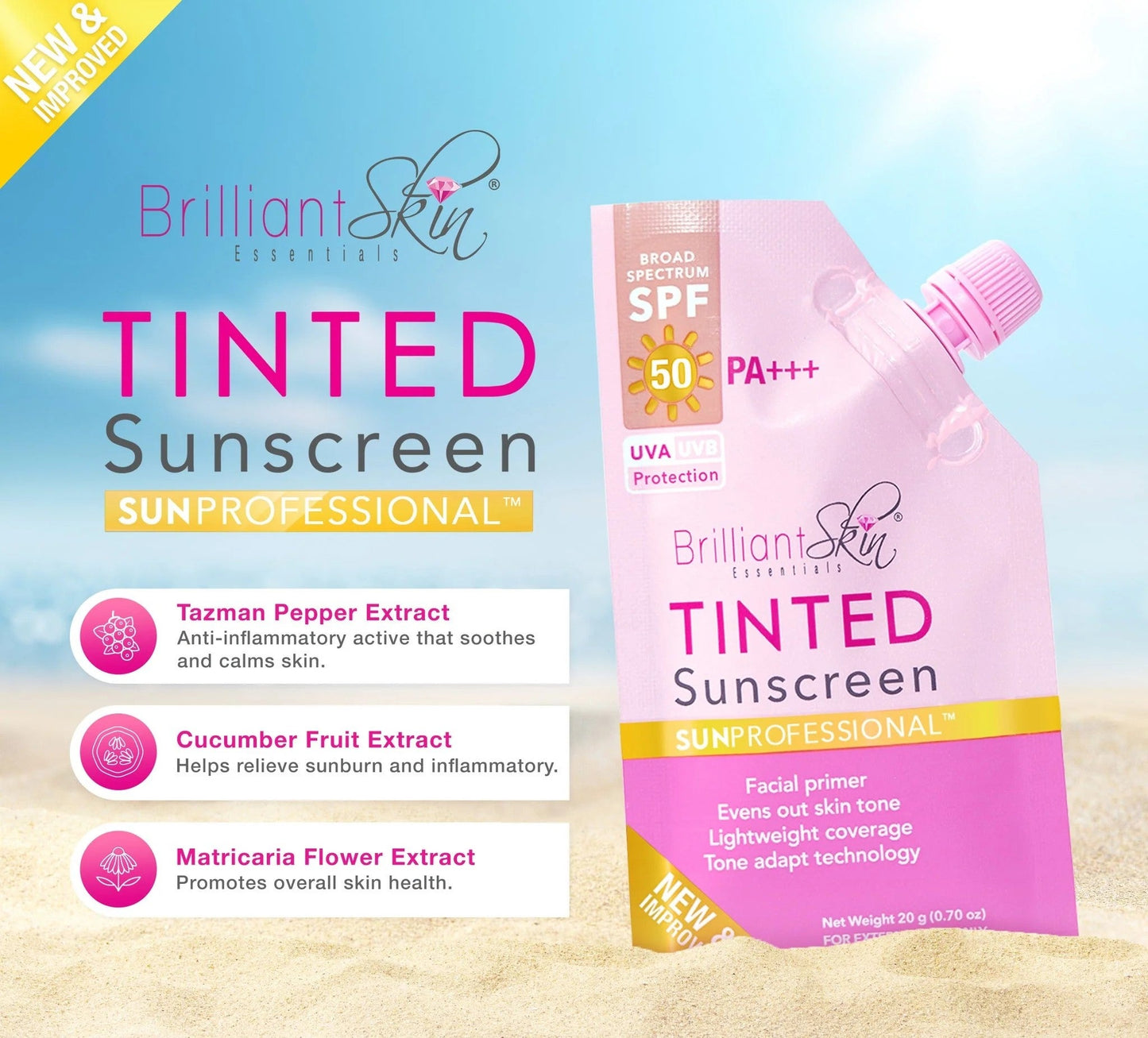 Brilliant Skin Tinted Sunscreen SPF50 PA+++ 20g