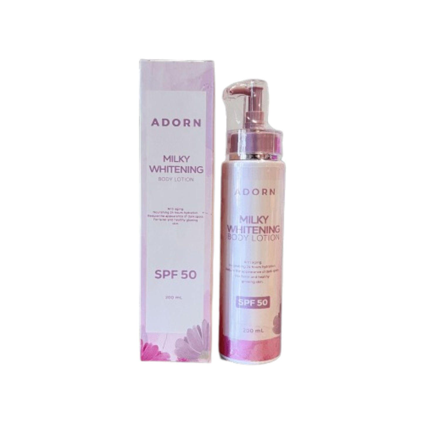 Adorn Milky Whitening Body Lotion SPF50 200ml