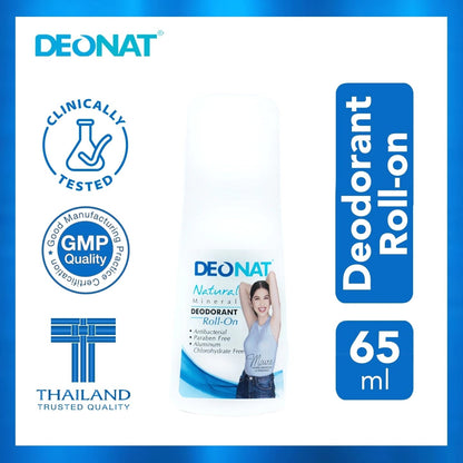 Deonat Natural Mineral Deodorant Roll-On 65ml