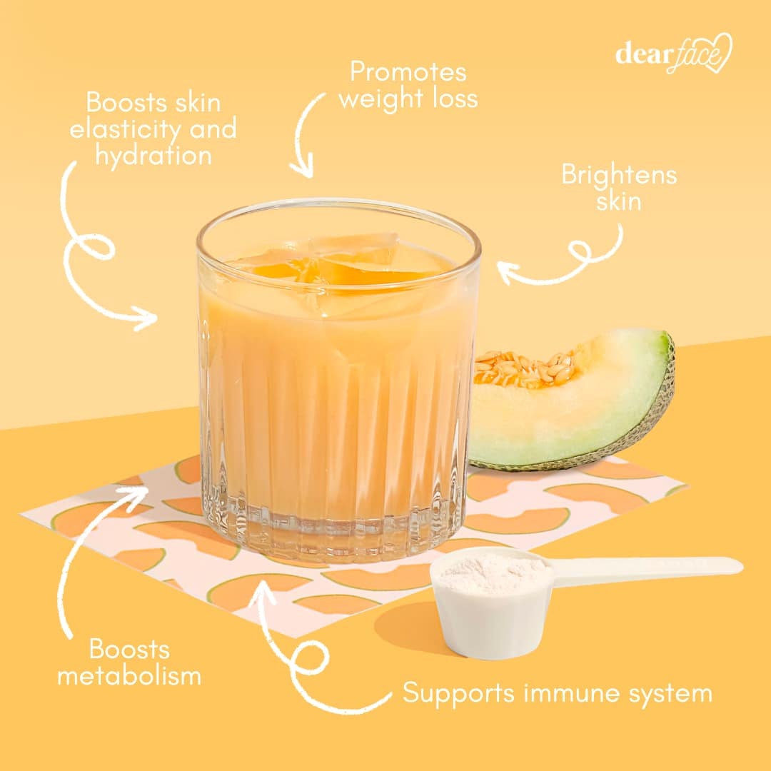 DEAR FACE Beauty Milk - Premium Japanese Melon Collagen Drink (Half Kilo)